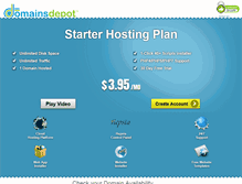 Tablet Screenshot of domainsdepot.com